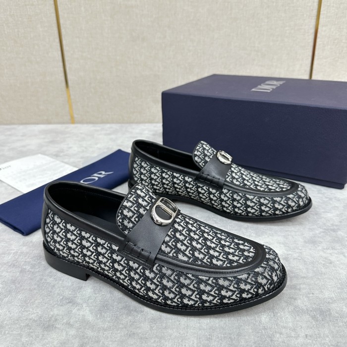 NIGO Dior Men's Spring/Summer Granville Round Toe Calf Leather Loafers Shoes #nigo99616
