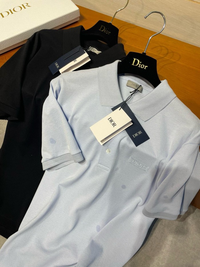 NIGO Dior Men's Summer Solid Color Logo Letter Embroidered Polo Shirt Short Sleeve T-Shirt #nigo99633