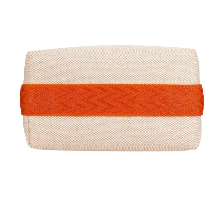 NIGO Hermes Color Blocking Large Leather Woven Belt Splicing Handbag Makeup Bag  Bags #nigo71247