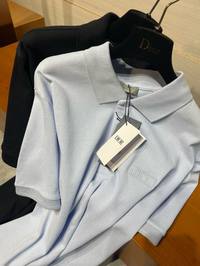 NIGO Dior Men's Summer Solid Color Logo Letter Embroidered Polo Shirt Short Sleeve T-Shirt #nigo99633