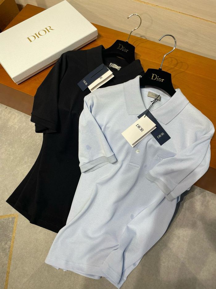 NIGO Dior Men's Summer Solid Color Logo Letter Embroidered Polo Shirt Short Sleeve T-Shirt #nigo99633