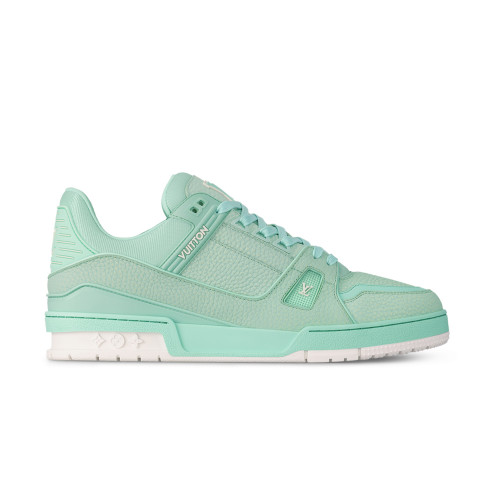 NIGO Louis Vuitton Men's Round Toe Thick Bottom Lace Up Low Top Board Shoes Leather Shoes #nigo99638