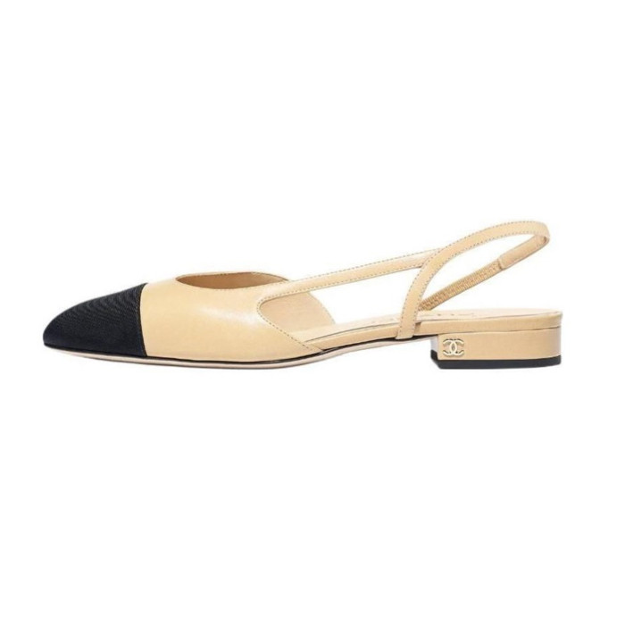 NIGO Chanel Spring/Summer Fashion Color Block Low Heel Sandals Sheepskin Thick Heel High Heels # nigo71248