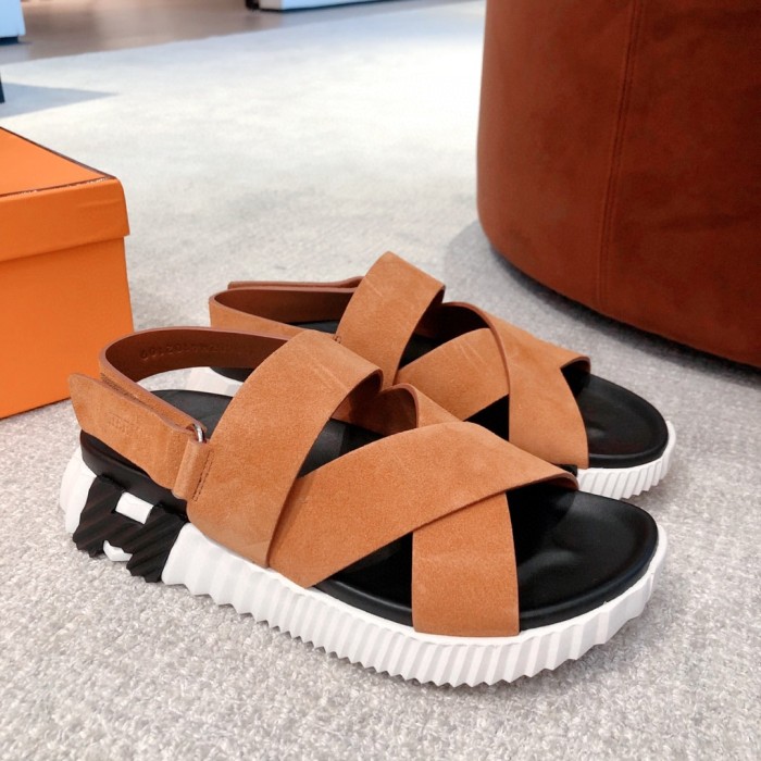 NIGO Hermes Electric Sandals Spring/Summer Couple Colored Thick Sole Sandals Versatile and Comfortable Casual Shoes #nigo71253