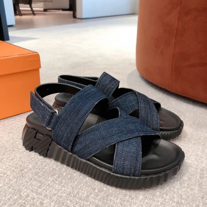 NIGO Hermes Electric Sandals Spring/Summer Couple Colored Thick Sole Sandals Versatile and Comfortable Casual Shoes #nigo71253