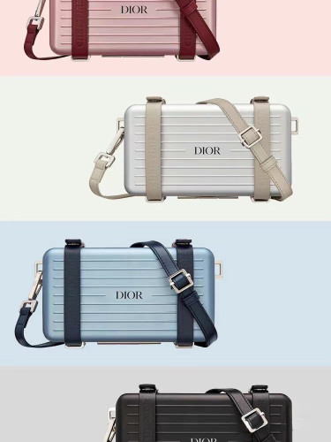 NIGO Dior x Rimowa Fashionable Leisure Bags With Square Logo Print Adjustable Shoulder Strap Crossbody Bag Handbag #nigo71255