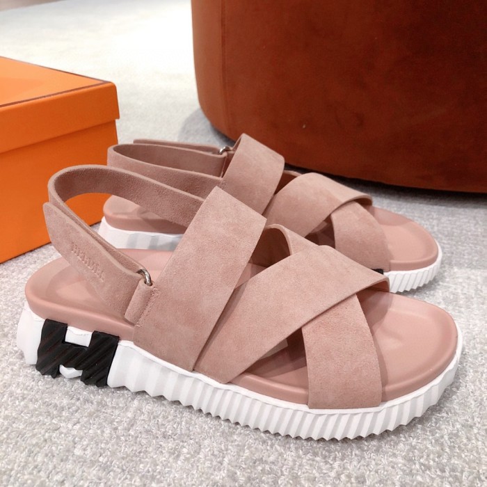 NIGO Hermes Electric Sandals Spring/Summer Couple Colored Thick Sole Sandals Versatile and Comfortable Casual Shoes #nigo71253