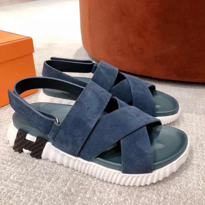 NIGO Hermes Electric Sandals Spring/Summer Couple Colored Thick Sole Sandals Versatile and Comfortable Casual Shoes #nigo71253