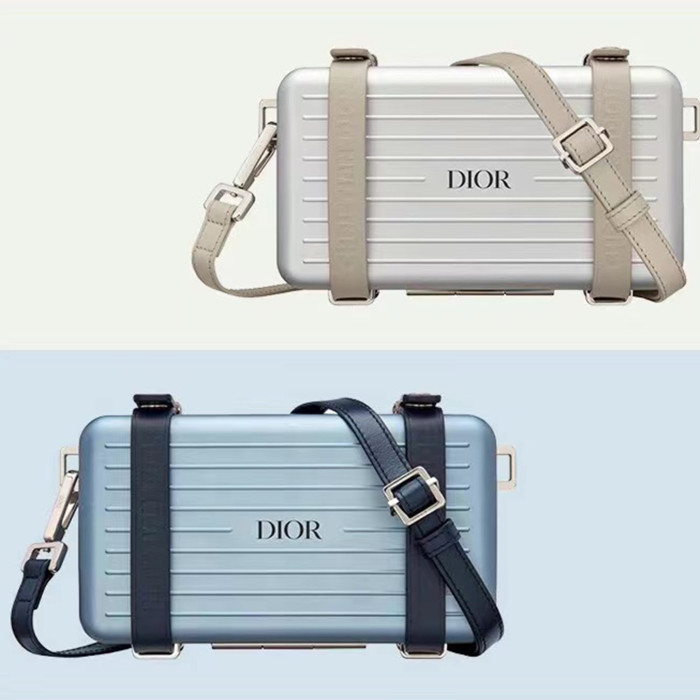 NIGO Dior x Rimowa Fashionable Leisure Bags With Square Logo Print Adjustable Shoulder Strap Crossbody Bag Handbag #nigo71255