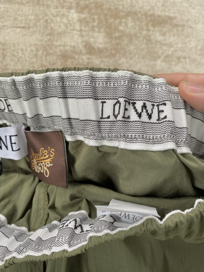 NIGO Loewe Men's and Women's Summer Solid Color Logo Embroidered Pocket Casual Shorts #nigo99662