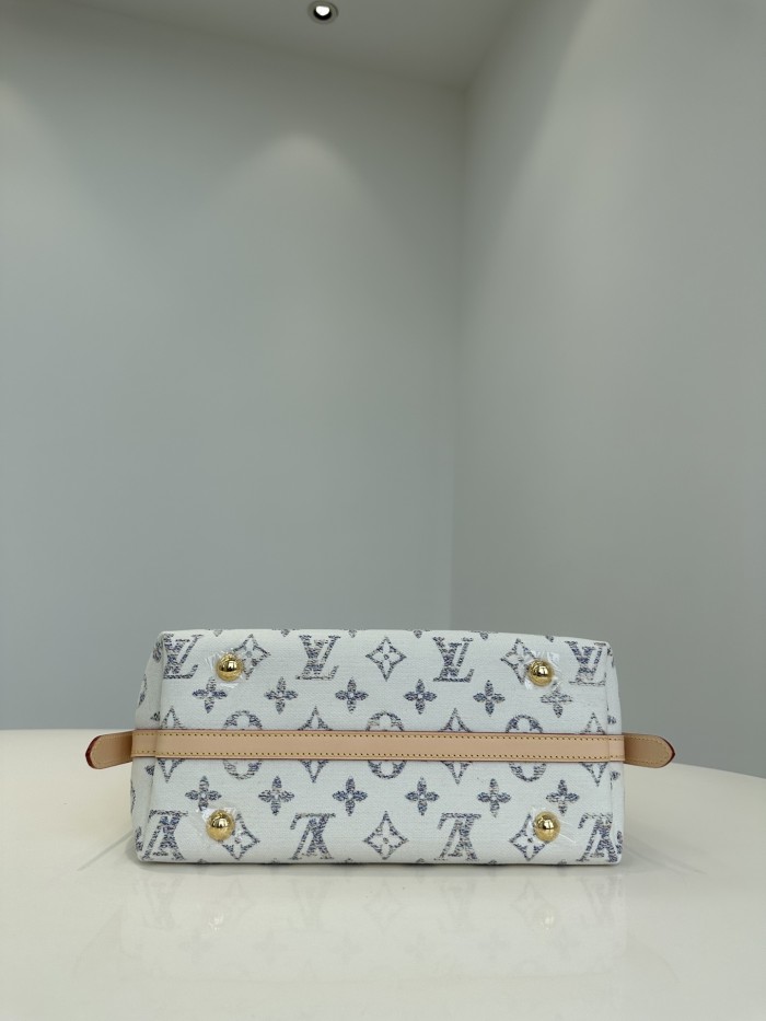 NIGO Louis Vuitton CarryAll Neverfull Nautical PM Embossed White Light Brown Coated Canvas Shoulder Crossbody Tote Bag Bags #nigo99684
