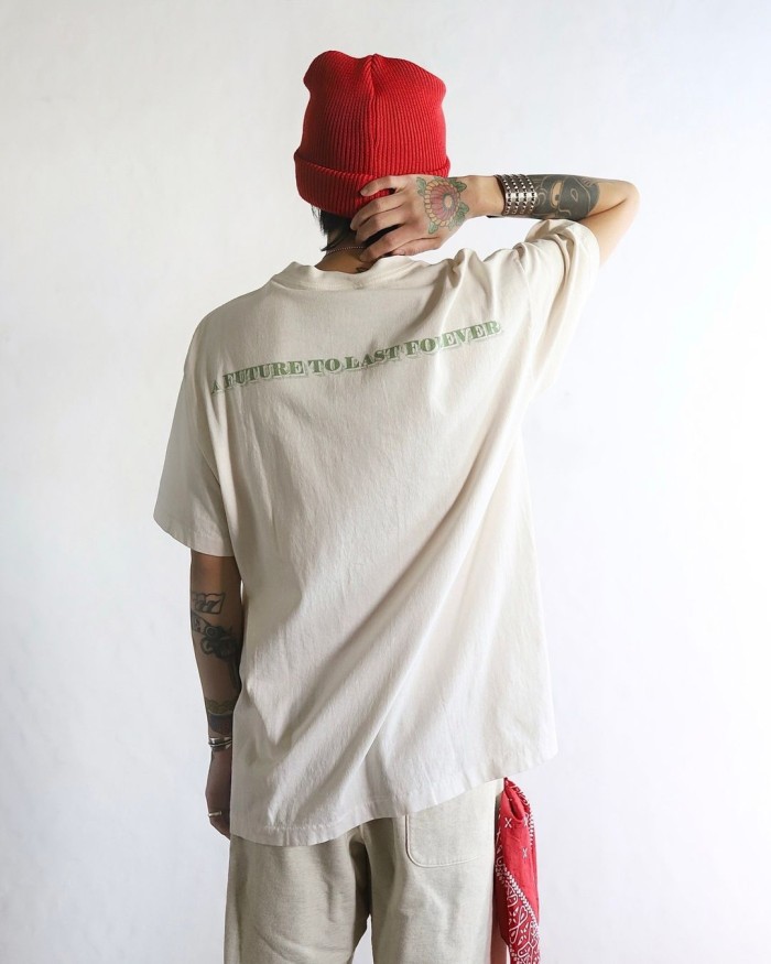 NIGO Saint Michael Men's Summer Printed Half High Neck Pullover Straight Short Sleeve Drop Sleeve T-Shirt Ngvp #nigo8367