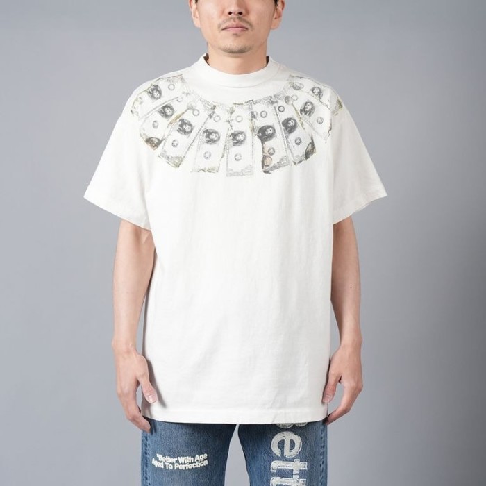 NIGO Saint Michael Men's Summer Printed Half High Neck Pullover Straight Short Sleeve Drop Sleeve T-Shirt Ngvp #nigo8367