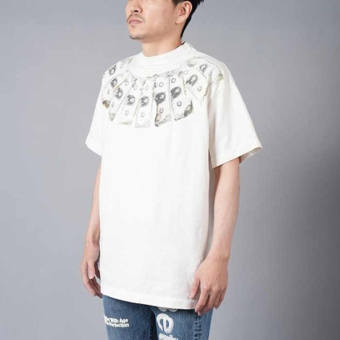 NIGO Saint Michael Men's Summer Printed Half High Neck Pullover Straight Short Sleeve Drop Sleeve T-Shirt Ngvp #nigo8367