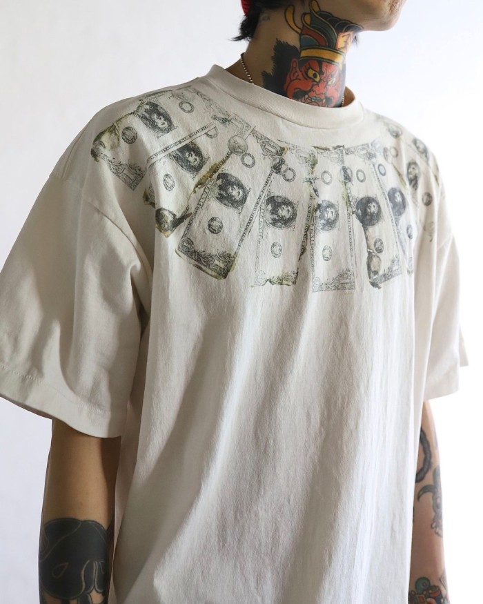 NIGO Saint Michael Men's Summer Printed Half High Neck Pullover Straight Short Sleeve Drop Sleeve T-Shirt Ngvp #nigo8367