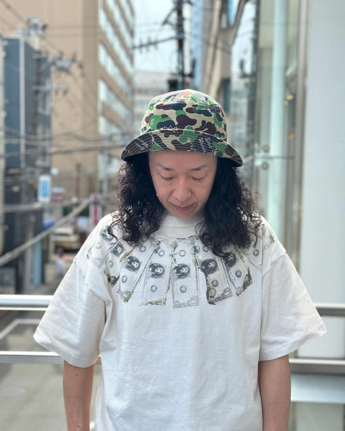 NIGO Saint Michael Men's Summer Printed Half High Neck Pullover Straight Short Sleeve Drop Sleeve T-Shirt Ngvp #nigo8367