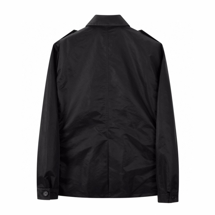 NIGO Prada Men's Spring and Fall Black Nylon Multi-Pocket Zipper Long Sleeve Jacket #nigo99721
