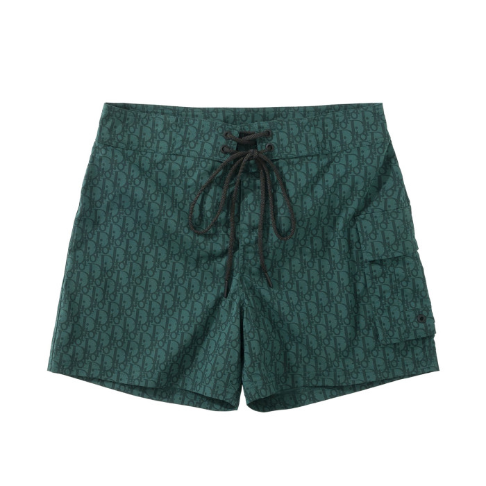 NIGO Dior Men's Summer Solid Color Logo Monogram Full Print Drawstring Tie Polyester Shorts Pants #nigo99723