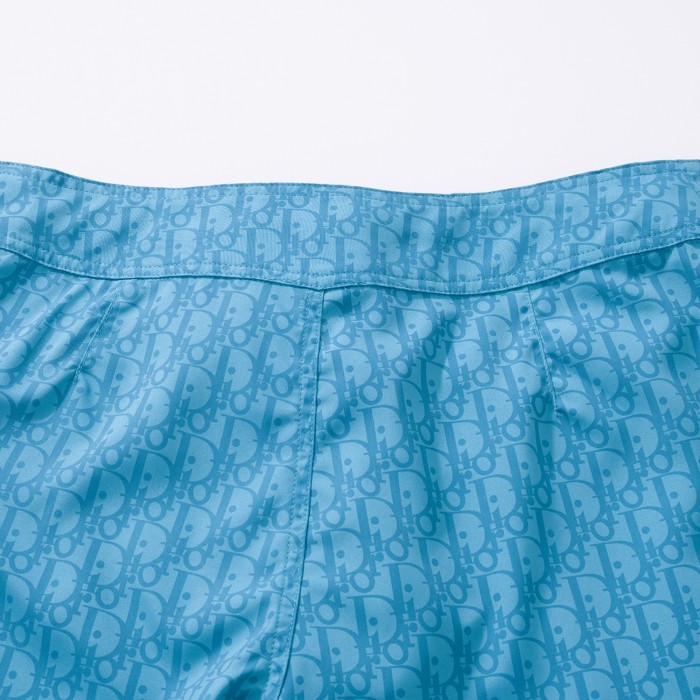 NIGO Dior Men's Summer Solid Color Logo Monogram Full Print Drawstring Tie Polyester Shorts Pants #nigo99723