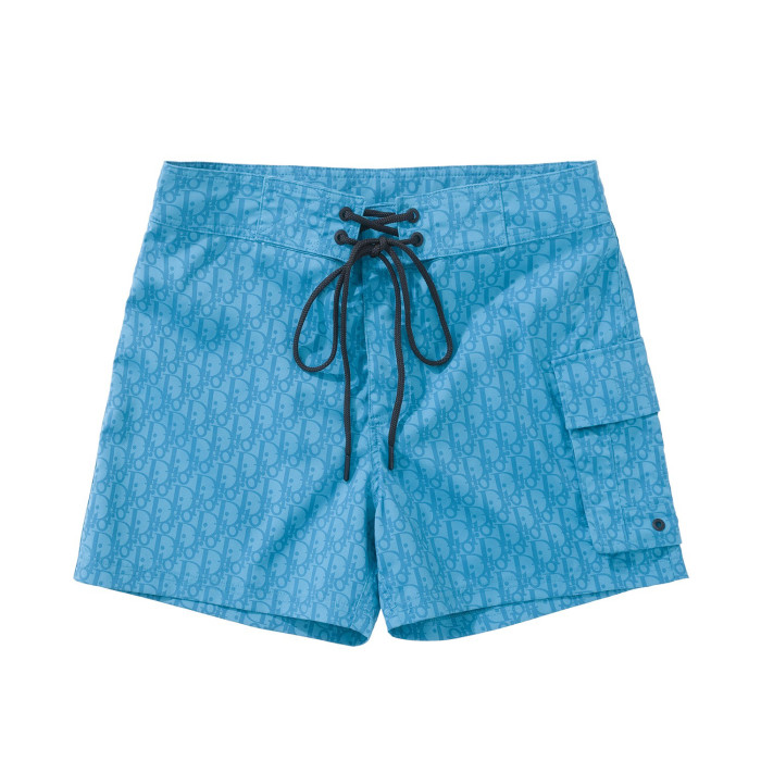 NIGO Dior Men's Summer Solid Color Logo Monogram Full Print Drawstring Tie Polyester Shorts Pants #nigo99723