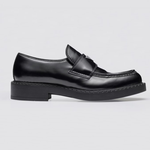 NIGO Prada Men's Four Season Glossy Leather Loafers With Cowhide Logo And Comfortable Leather Shoes #nigo294861