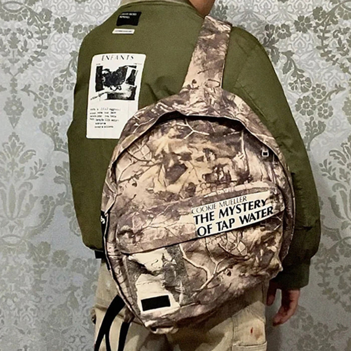 NIGO Enfants Riches Deprimes Men's And Women's Trendy High Street Color Block Letter Zipper Bag With Patch Panel Canvas Backpack  Bags Ngvp #nigo8392