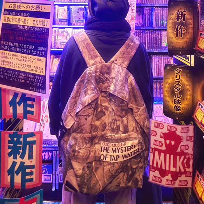 NIGO Enfants Riches Deprimes Men's And Women's Trendy High Street Color Block Letter Zipper Bag With Patch Panel Canvas Backpack  Bags Ngvp #nigo8392