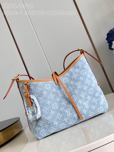NIGO Carryall Louis Vuitton Women's Blue Adjustable Shoulder Strap Canvas with Leather Letter Logo Tote Shoulder Bag Bags #nigo99758