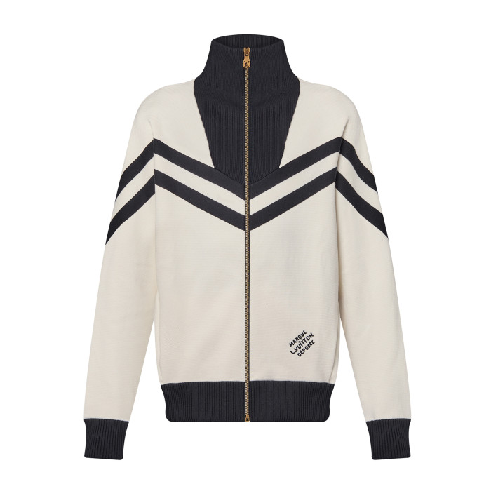 NIGO Louis Vuitton Men's Spring and Autumn Striped Letter Standing Collar Zipper Cotton Long Sleeve Jacket #nigo99767