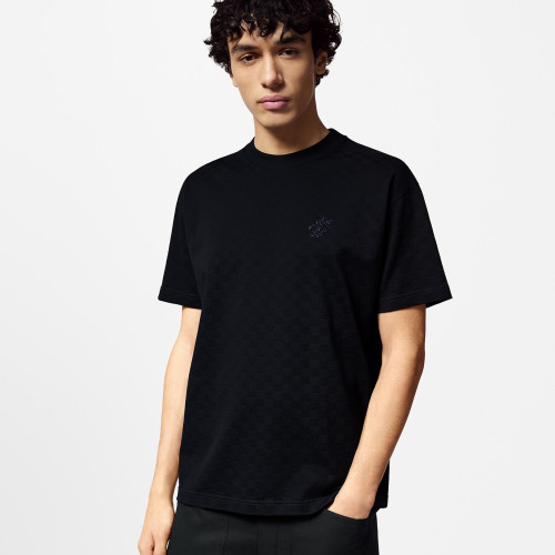 NIGO Louis Vuitton Men's Summer Solid Color Embroidered Letter Logo Round Neck Cotton Short Sleeve T-Shirt #nigo99765
