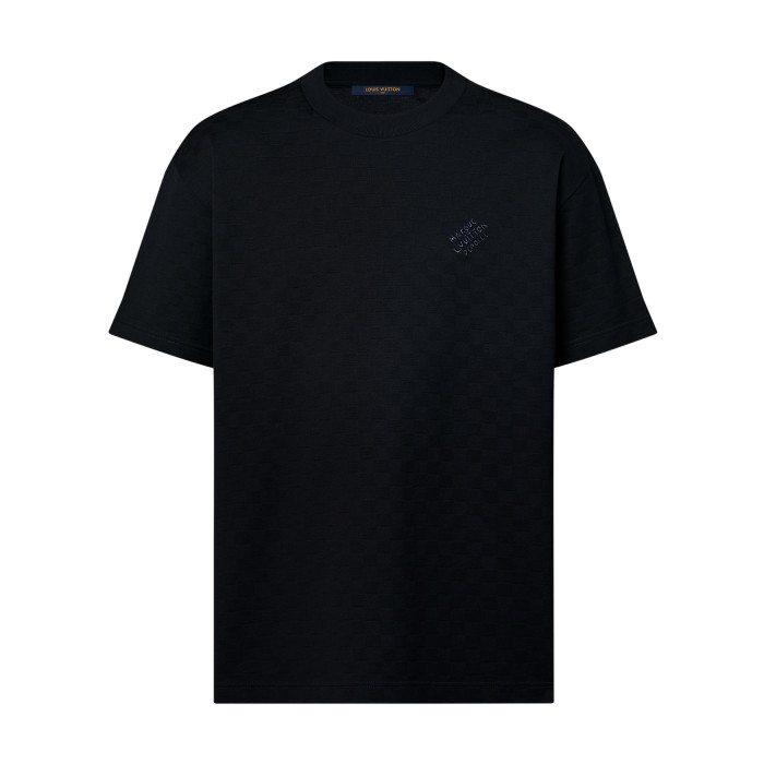 NIGO Louis Vuitton Men's Summer Solid Color Embroidered Letter Logo Round Neck Cotton Short Sleeve T-Shirt #nigo99765