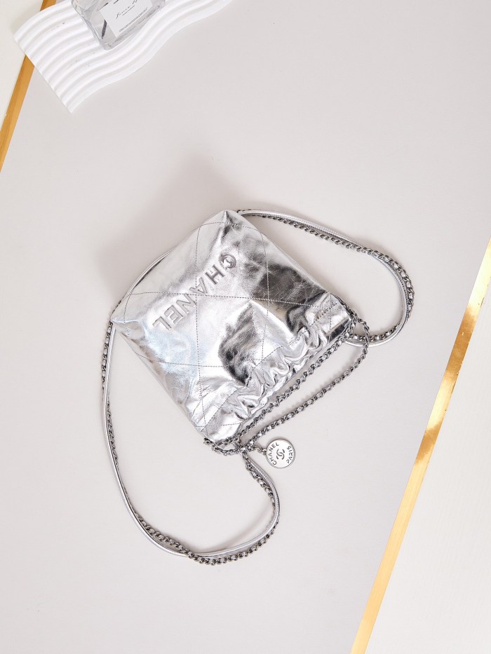 NIGO Chanel Women's Illusion Color Diamond Texture Chain Trash Bag Shoulder Crossbody Bag Bags #nigo99761