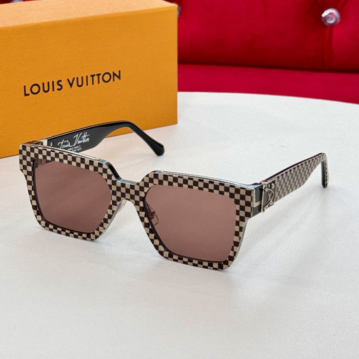 NIGO Louis Vuitton 1.1 MILLIONAIRES Men's Monogram Logo Decorative Acetate Irregular Shape Sunglasses Eyeglasses Glasses #nigo99773