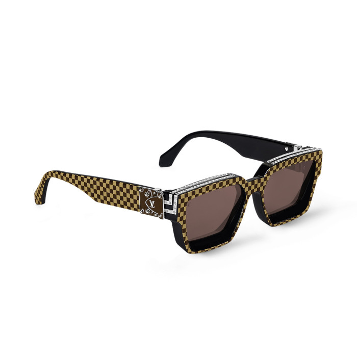 NIGO Louis Vuitton 1.1 MILLIONAIRES Men's Monogram Logo Decorative Acetate Irregular Shape Sunglasses Eyeglasses Glasses #nigo99773