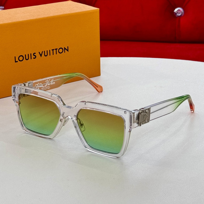 NIGO Louis Vuitton 1.1 MILLIONAIRES Men's Monogram Logo Decorative Acetate Irregular Shape Sunglasses Eyeglasses Glasses #nigo99773
