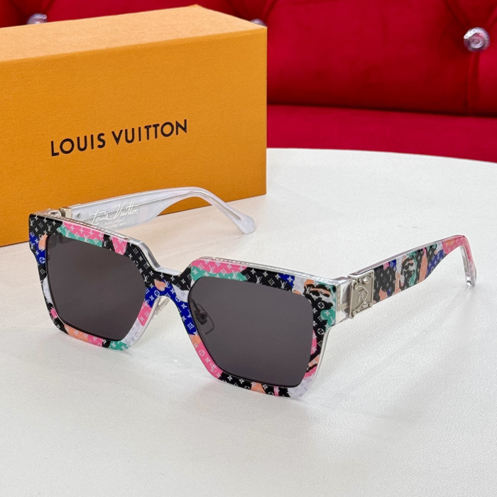 NIGO Louis Vuitton 1.1 MILLIONAIRES Men's Monogram Logo Decorative Acetate Irregular Shape Sunglasses Eyeglasses Glasses #nigo99773