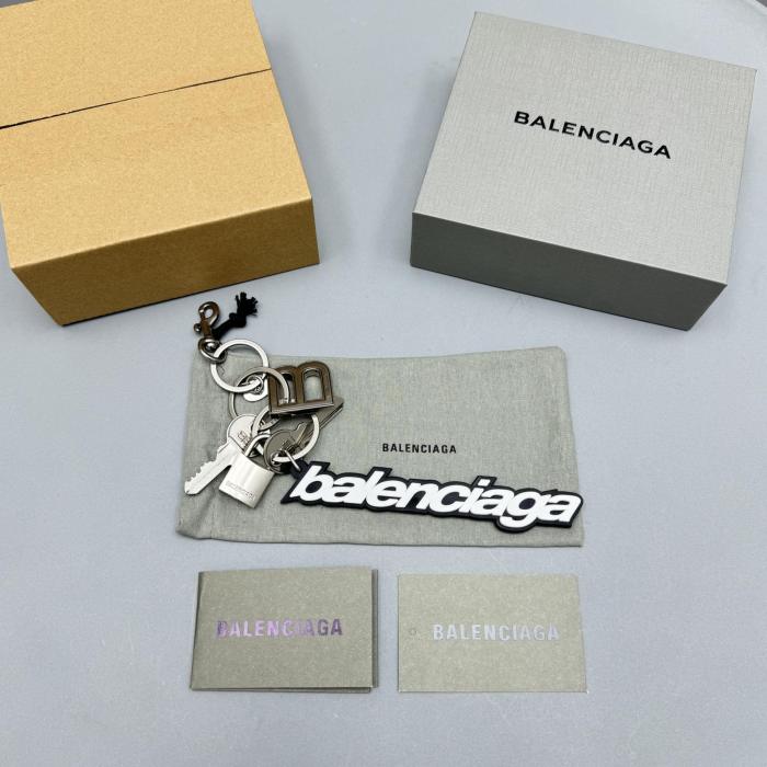 NIGO Balenciaga Men's silver (color) Letter Logo Bag Charm Keychain #nigo99513