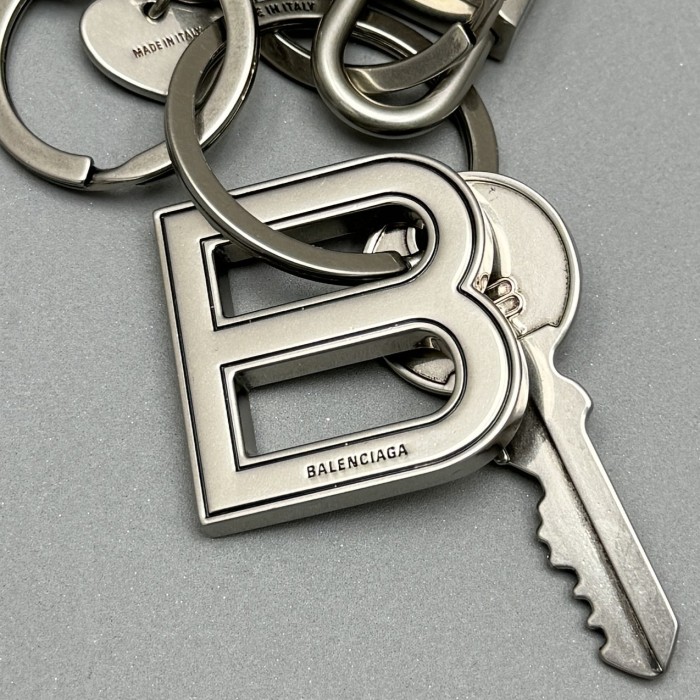 NIGO Balenciaga Men's silver (color) Letter Logo Bag Charm Keychain #nigo99513