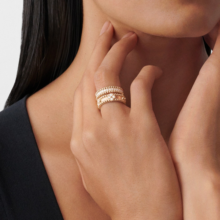 NIGO Van Cleef&Arpels Women's And Men's Four Leaf Clover Set Diamond Rings Luxurious Fashionable And Elegant Jewelry Accessories Ngvp #nigo8397