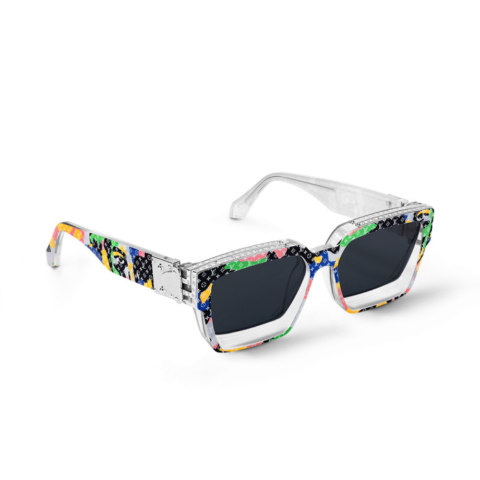 NIGO Louis Vuitton 1.1 MILLIONAIRES Men's Monogram Logo Decorative Acetate Irregular Shape Sunglasses Eyeglasses Glasses #nigo99773