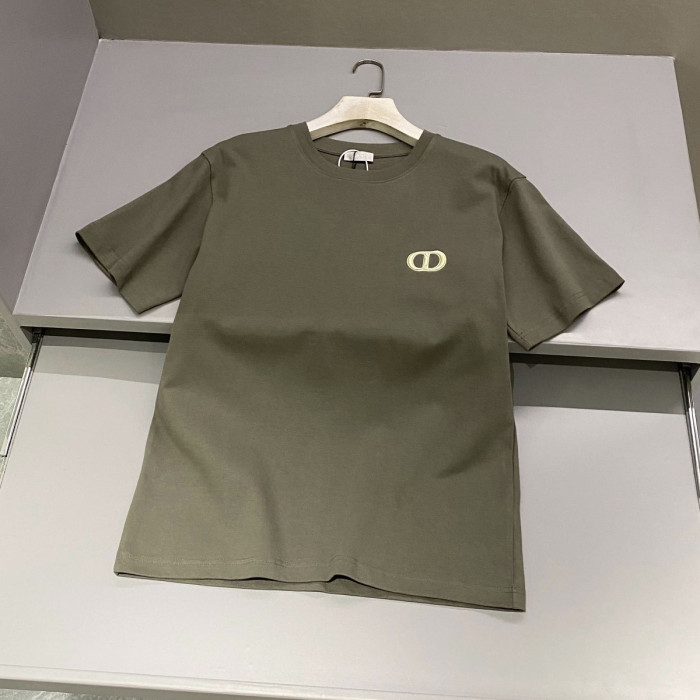NIGO Dior Men's Summer Solid Color Embroidered Logo Round Neck Cotton Short Sleeve T-Shirt #nigo99796