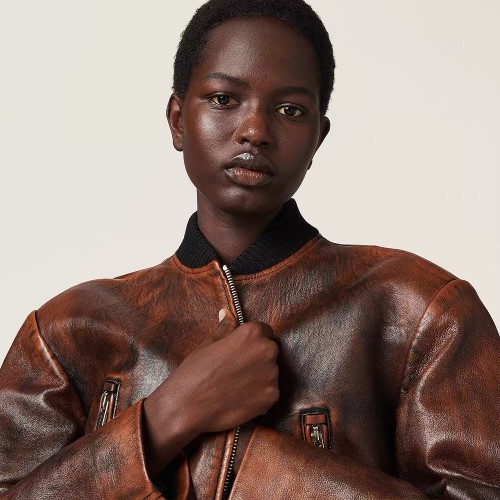 NIGO MiuMiu Women's Spring, Autumn And Winter Solid Color Retro Baseball Collar Zipper Short Loose Long-Sleeved Sheepskin Jacket Coat Ngvp #nigo8493
