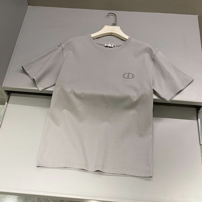 NIGO Dior Men's Summer Solid Color Embroidered Logo Round Neck Cotton Short Sleeve T-Shirt #nigo99796