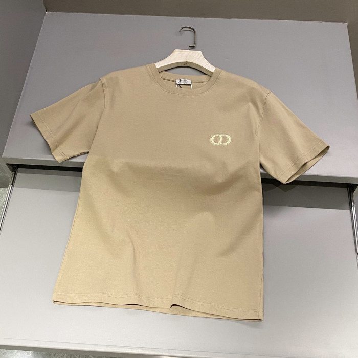 NIGO Dior Men's Summer Solid Color Embroidered Logo Round Neck Cotton Short Sleeve T-Shirt #nigo99796