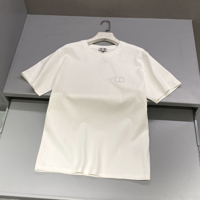 NIGO Dior Men's Summer Solid Color Embroidered Logo Round Neck Cotton Short Sleeve T-Shirt #nigo99796
