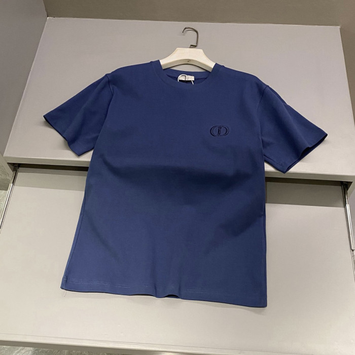 NIGO Dior Men's Summer Solid Color Embroidered Logo Round Neck Cotton Short Sleeve T-Shirt #nigo99796