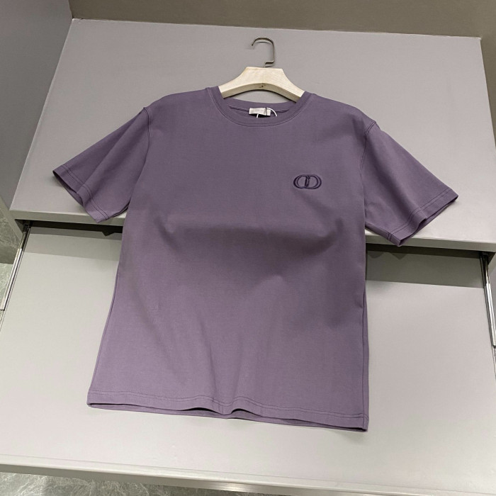 NIGO Dior Men's Summer Solid Color Embroidered Logo Round Neck Cotton Short Sleeve T-Shirt #nigo99796