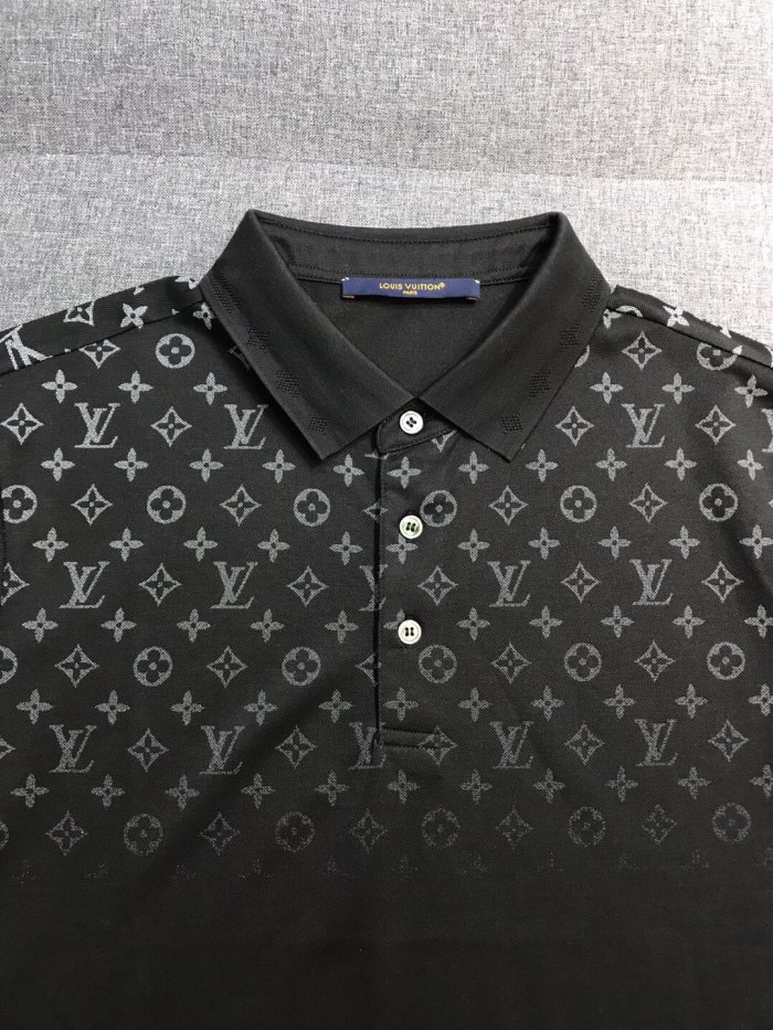 NIGO Louis Vuitton Men's Summer Gradient Logo Print Round Neck Cotton Short Sleeve T-Shirt #nigo99789