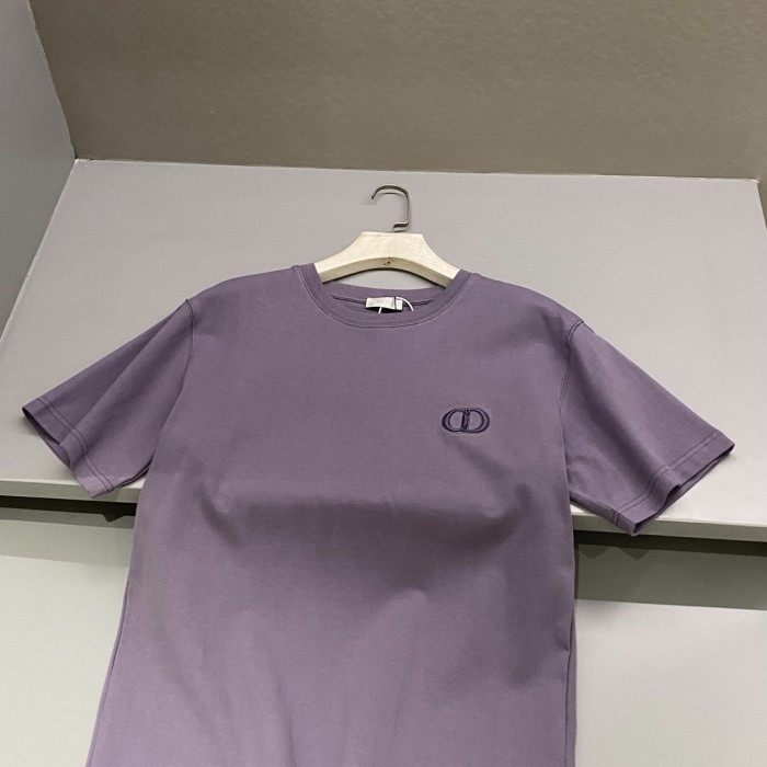 NIGO Dior Men's Summer Solid Color Embroidered Logo Round Neck Cotton Short Sleeve T-Shirt #nigo99796