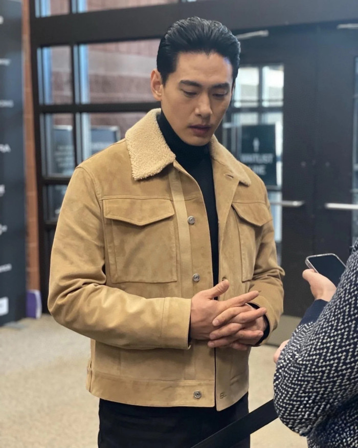 NIGO Dior Men's Autumn And Winter Solid Color Lapel Casual Single Breasted Cow Suede Lamb Collar Short Jacket #nigo71272